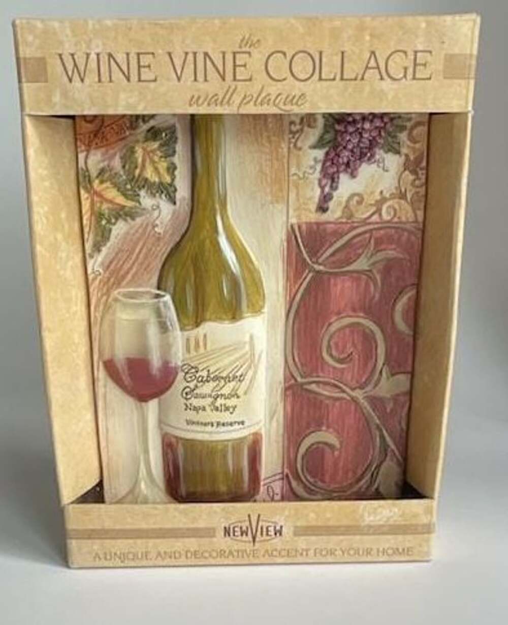 New View The Wine Vine Collage Wall Plaque Cabernet
